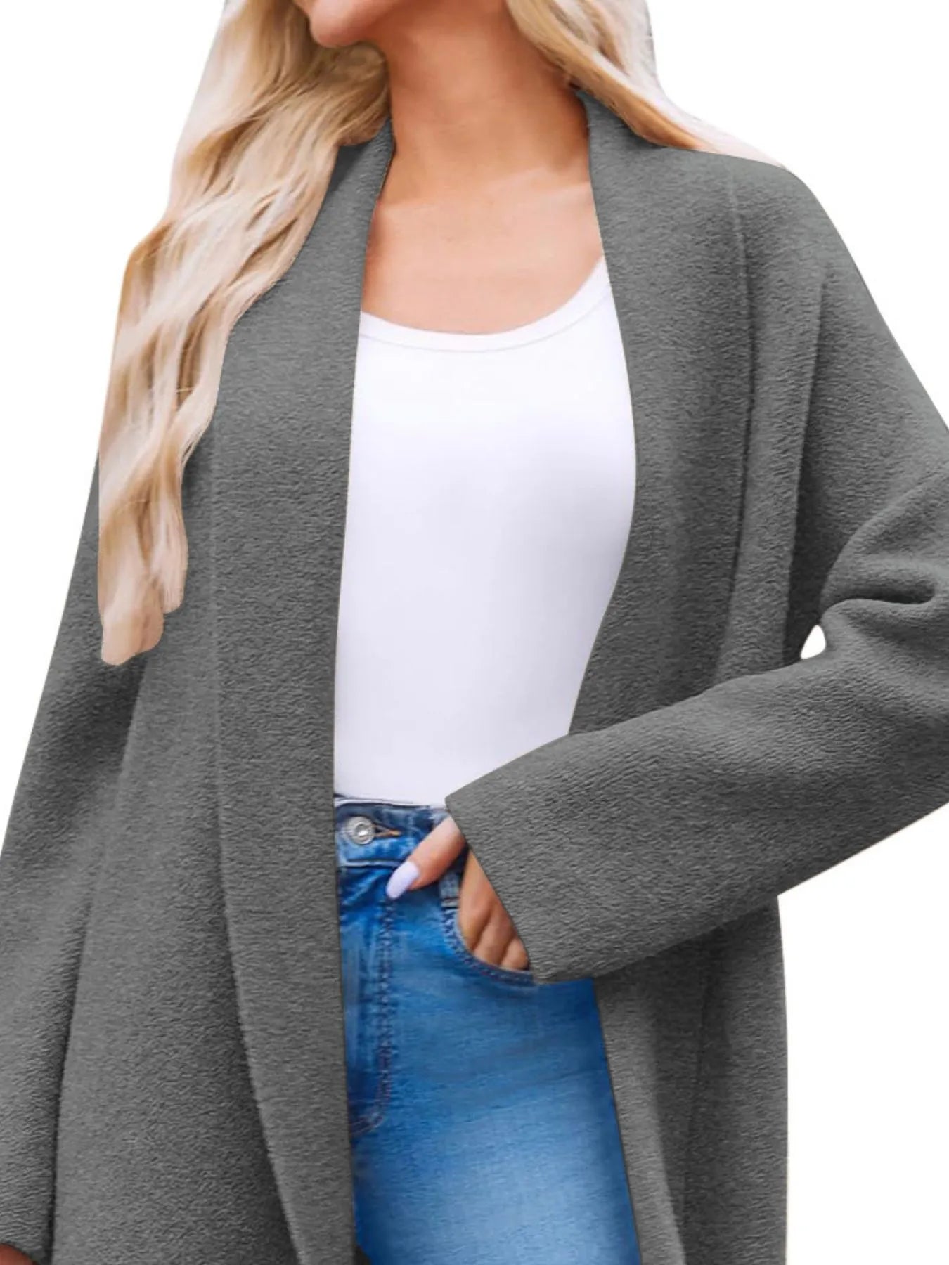 Open Front Longline Coat 