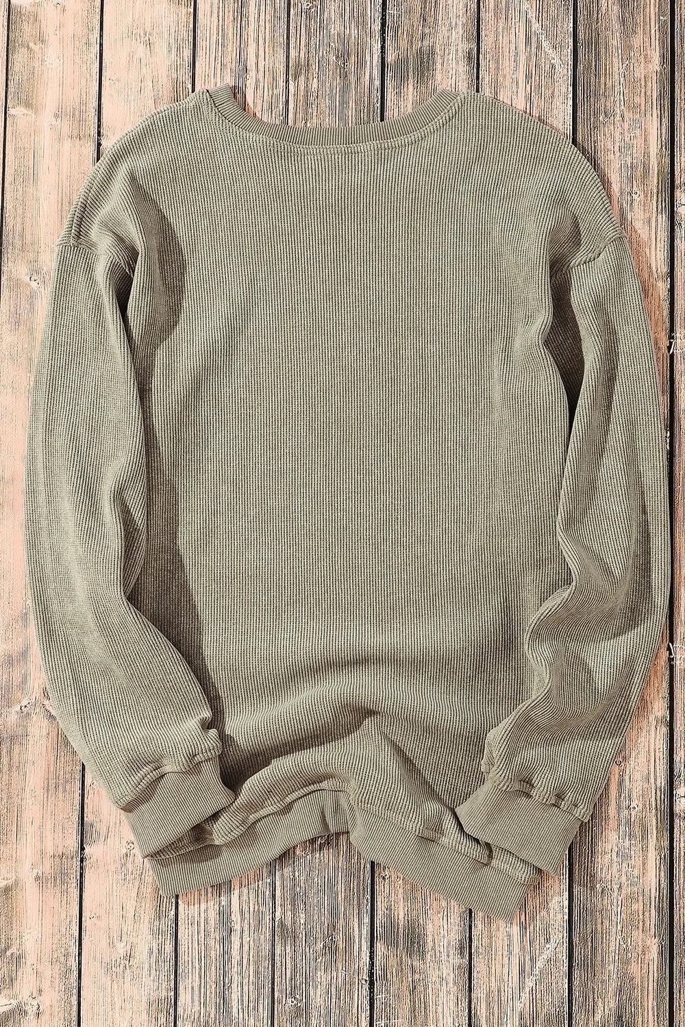 Lucky Clover Sequin Round Neck Sweatshirt 