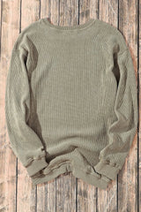 Lucky Clover Sequin Round Neck Sweatshirt 