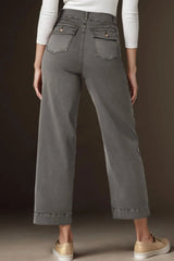 High Waist Jeans with Pockets 