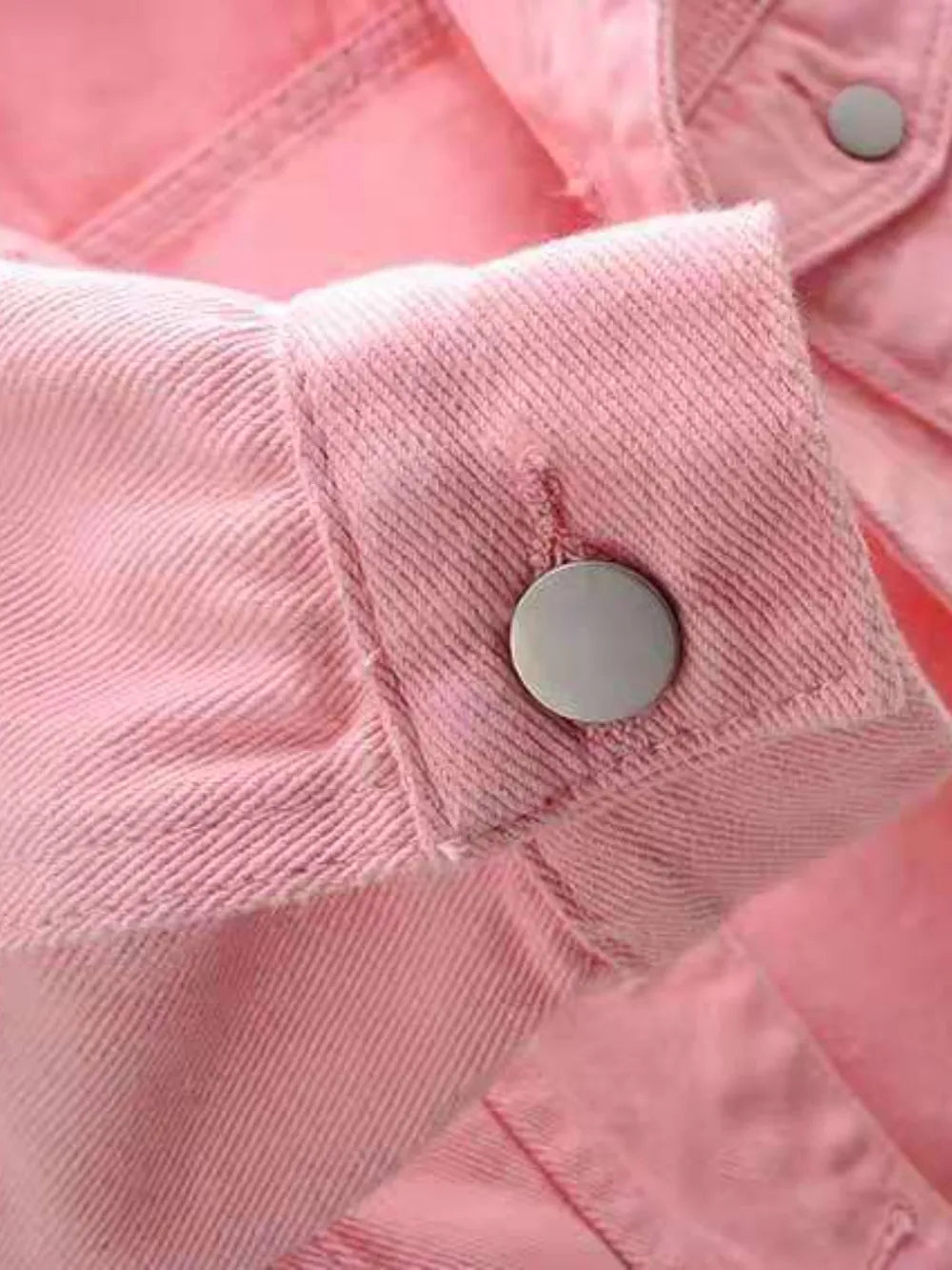Full Size Cropped  Denim Jacket Plus Size 
