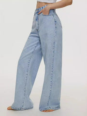 High-Waisted Wide Leg Jeans 