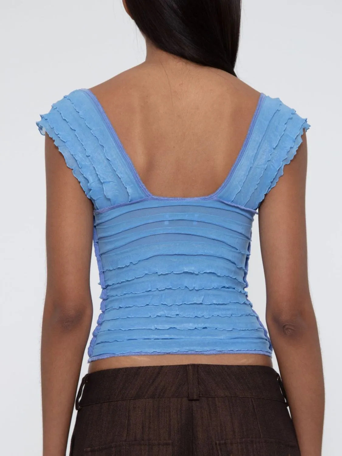Ruched Solid Tank 