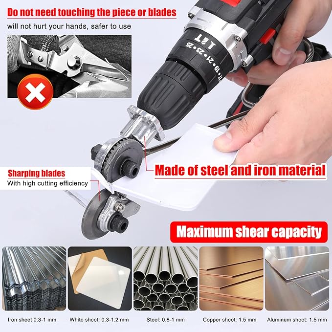 Electric Drill Plate Cutting Machine | Efficient Metal and Plastic Sheet Cutting Tool 