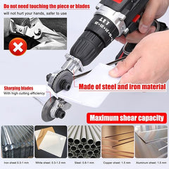 Electric Drill Plate Cutting Machine | Efficient Metal and Plastic Sheet Cutting Tool 