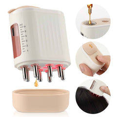 Electric Scalp Oil Application Wand | Scalp Massager with Red Light Therapy & Vibration | Hair Growth & Care, IPX5 