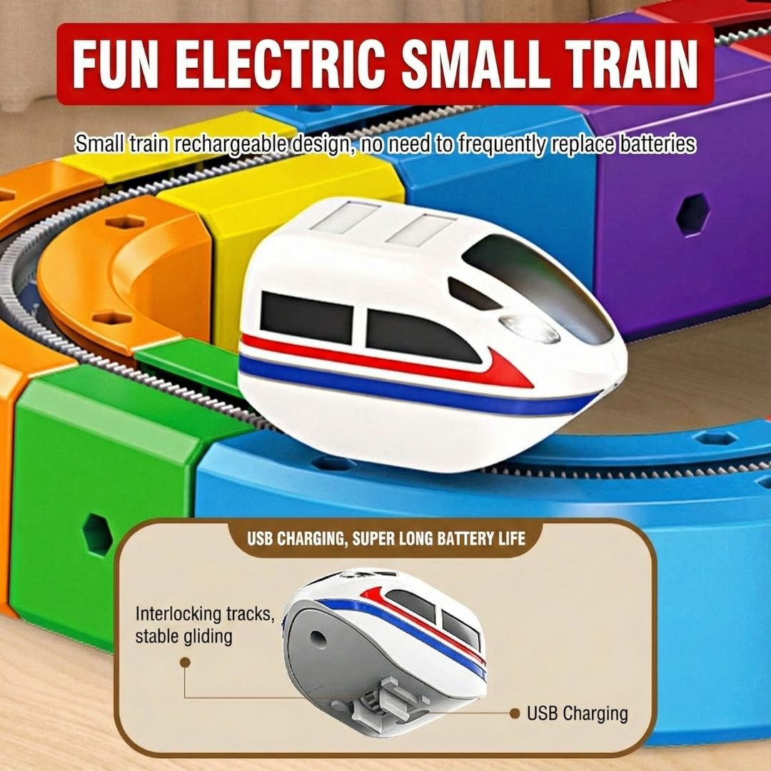 Electric Track Car Toy | Magnetic Modular Track | Gravity Defying Design | Kids Play Set 