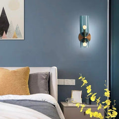 Elegant Double Glass Wall Light – Retro Design for Bedrooms and Living Areas 