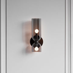 Elegant Double Glass Wall Light – Retro Design for Bedrooms and Living Areas 