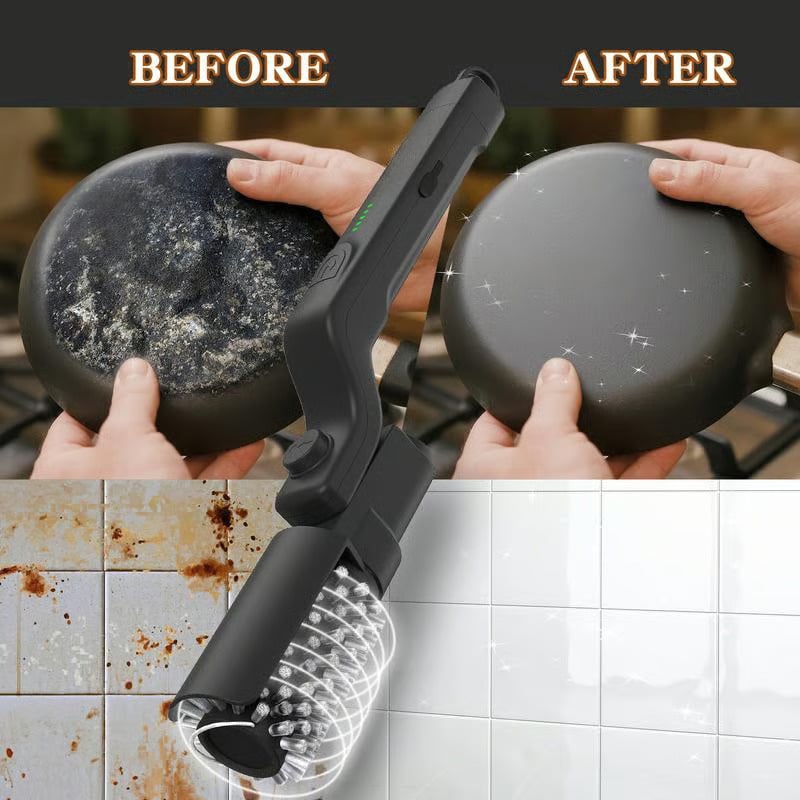 Elektra BBQ Grill Brush | Cordless, Motorized Cleaning Tool 