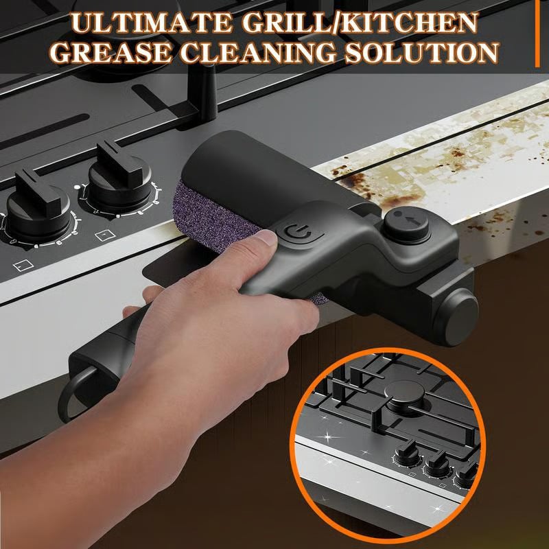 Elektra BBQ Grill Brush | Cordless, Motorized Cleaning Tool 