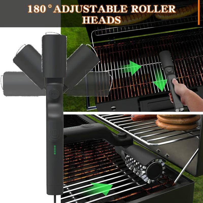 Elektra BBQ Grill Brush | Cordless, Motorized Cleaning Tool 