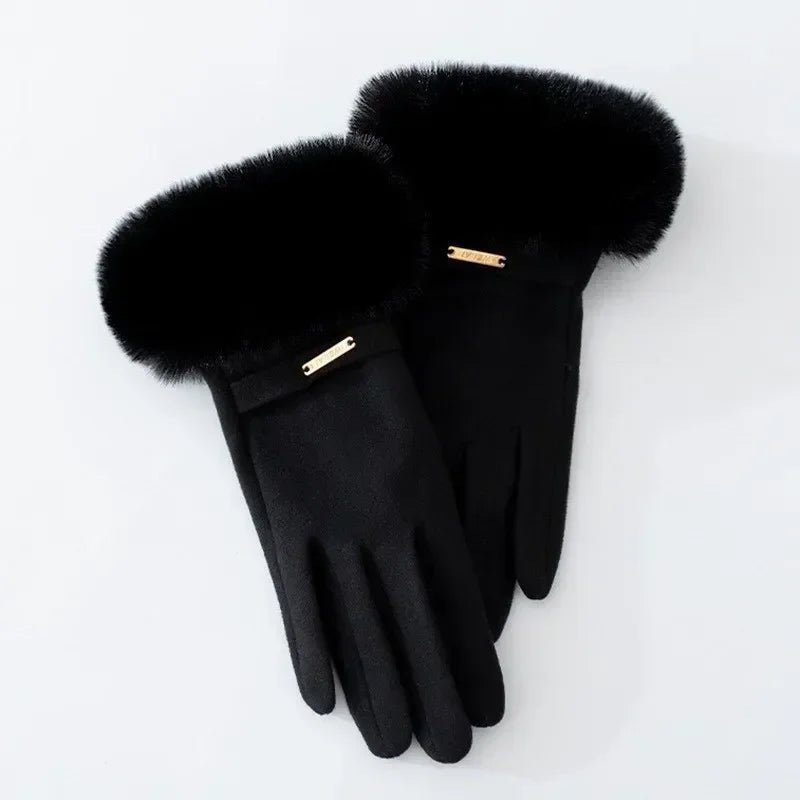 Eli Women's Warm Gloves | Faux Fur, Touchscreen Compatible 