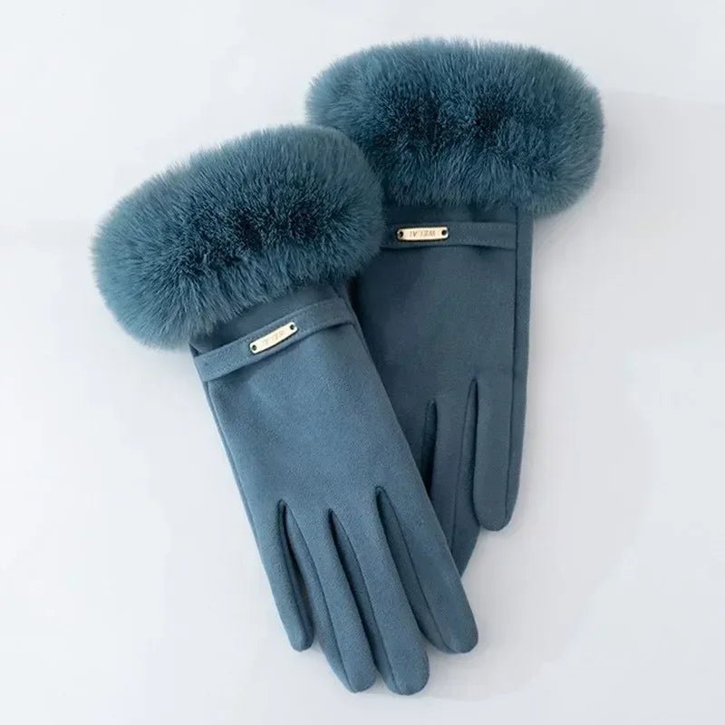 Eli Women's Warm Gloves | Faux Fur, Touchscreen Compatible 