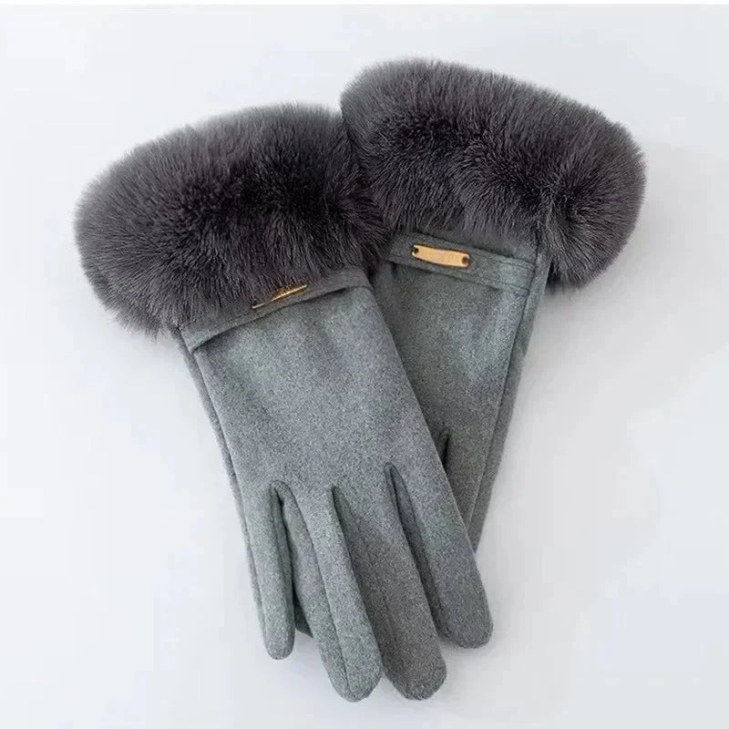 Eli Women's Warm Gloves | Faux Fur, Touchscreen Compatible 