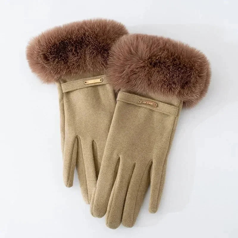Eli Women's Warm Gloves | Faux Fur, Touchscreen Compatible 