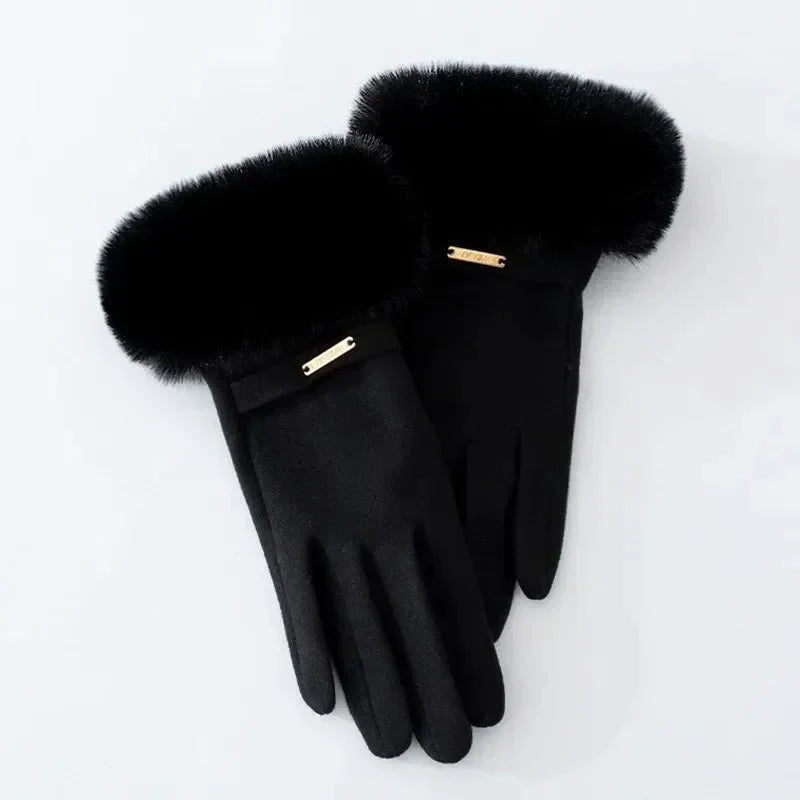 Eli Women's Warm Gloves | Faux Fur, Touchscreen Compatible 