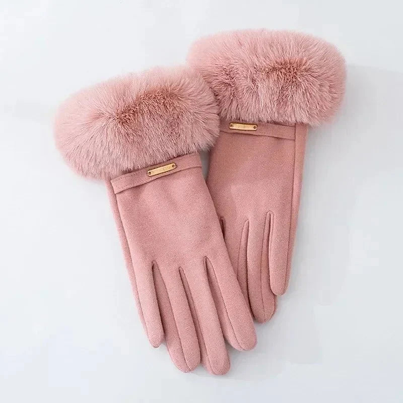 Eli Women's Warm Gloves | Faux Fur, Touchscreen Compatible 