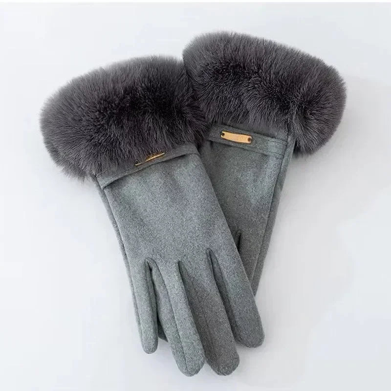 Eli Women's Warm Gloves | Faux Fur, Touchscreen Compatible 