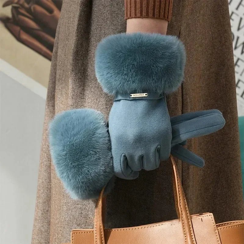 Eli Women's Warm Gloves | Faux Fur, Touchscreen Compatible 