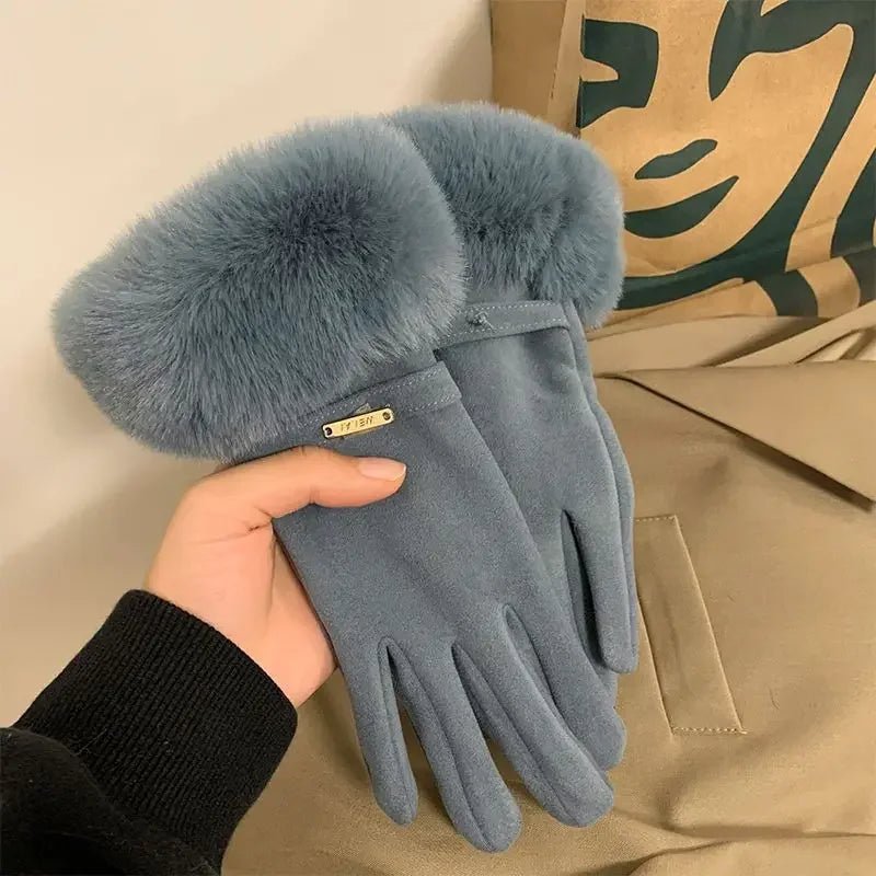 Eli Women's Warm Gloves | Faux Fur, Touchscreen Compatible 