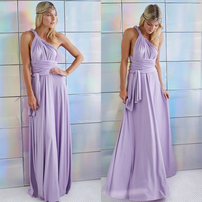 Everline Convertible Maxi Dress | Multi-Way Wrap Style for Weddings & Travel 