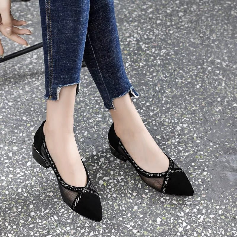 Everly Breathable Mesh Moccasins | Suede Detail & Soft 3 cm Sole 
