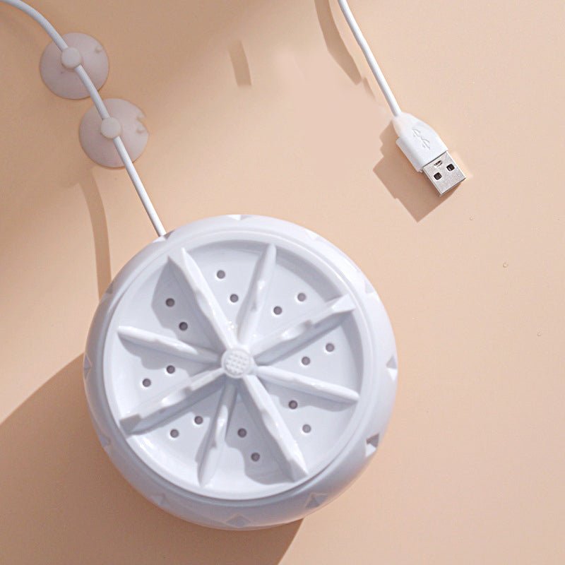 Everspin Produce Washer | USB Vortex Cleaning for Vegetables, Compact White Design 