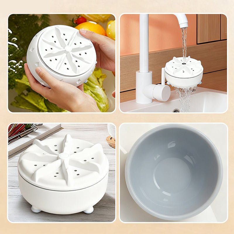Everyday Produce Rinse Washer | Compact USB Kitchen Cleaner With Circulating Water Action 