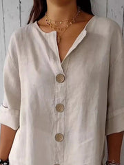 Casual Loose Button-Down Shirt 