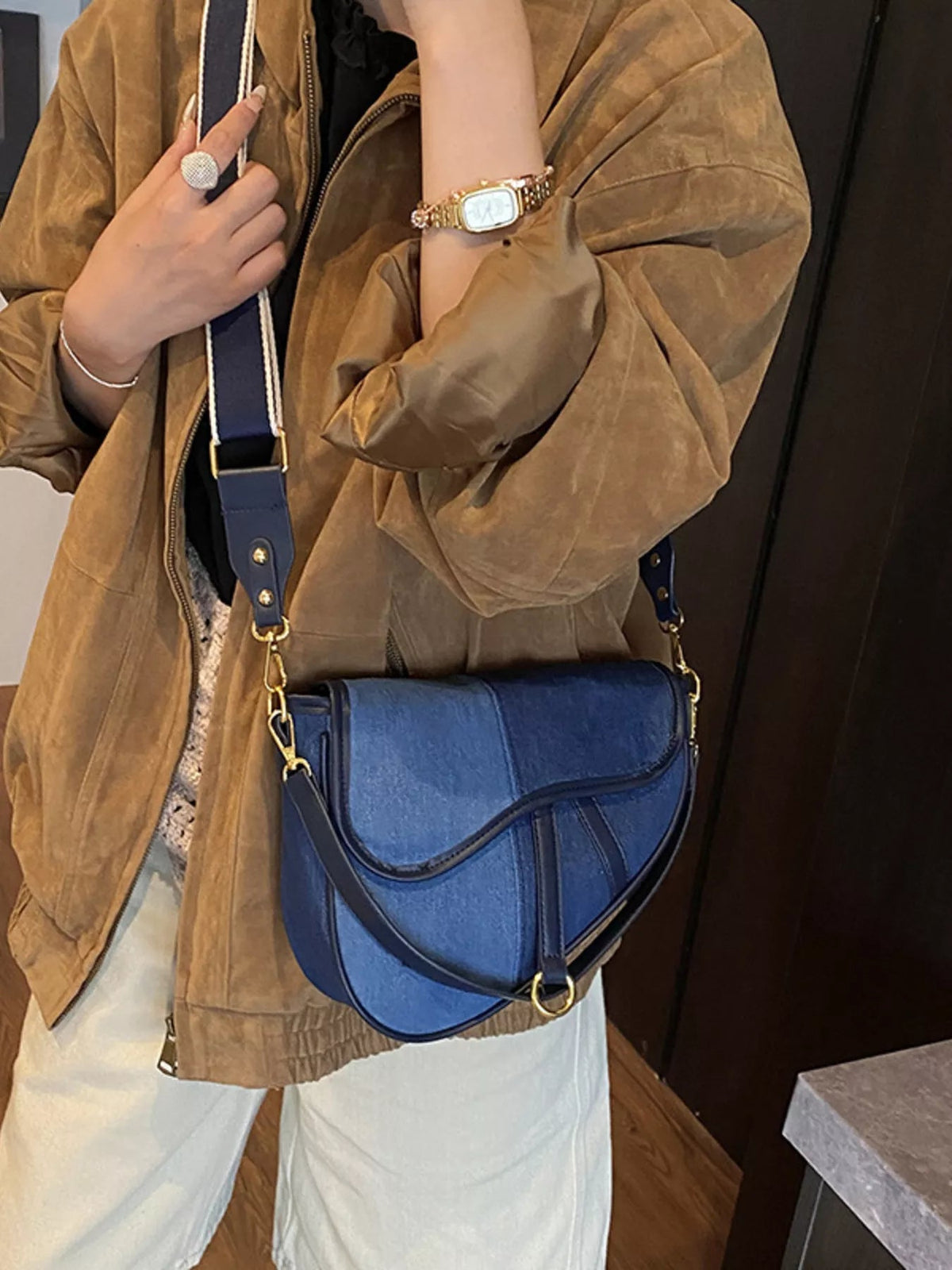 Adjustable Strap Crossbody Bag 
