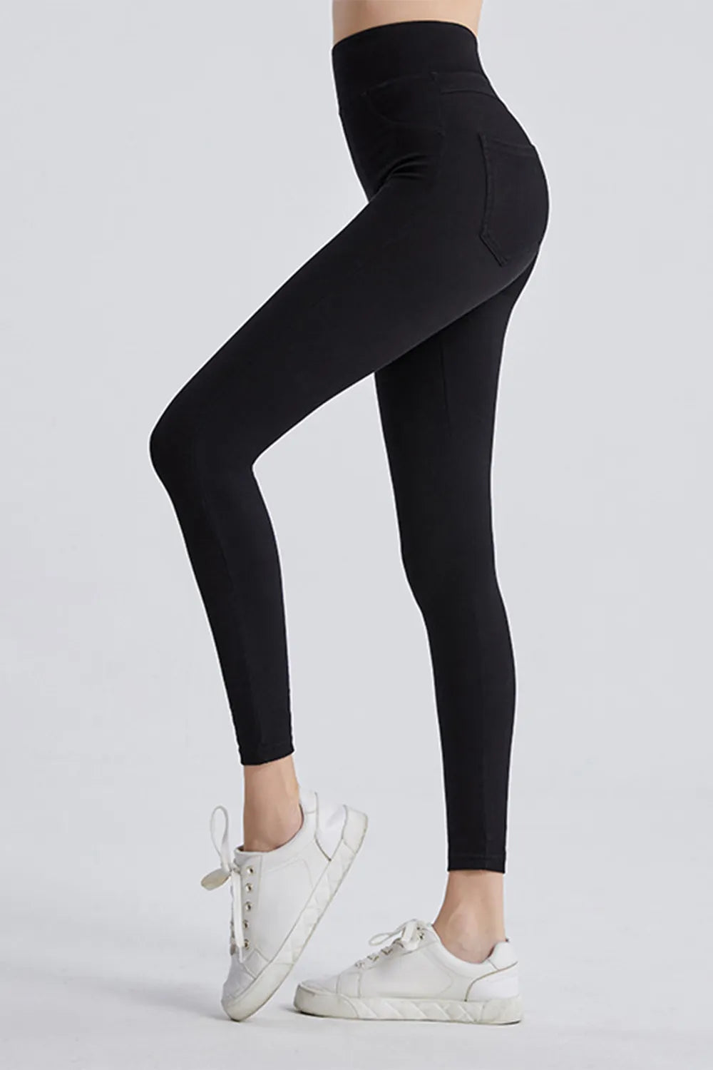 High Waist Cropped Jeans 