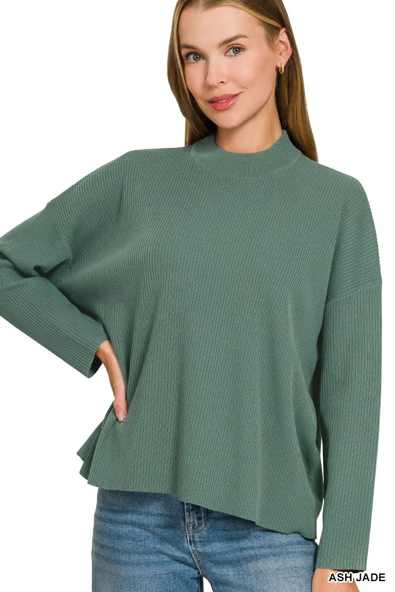 Zenana Viscose Sweater Top & Pants Set 