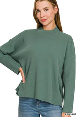 Zenana Viscose Sweater Top & Pants Set 