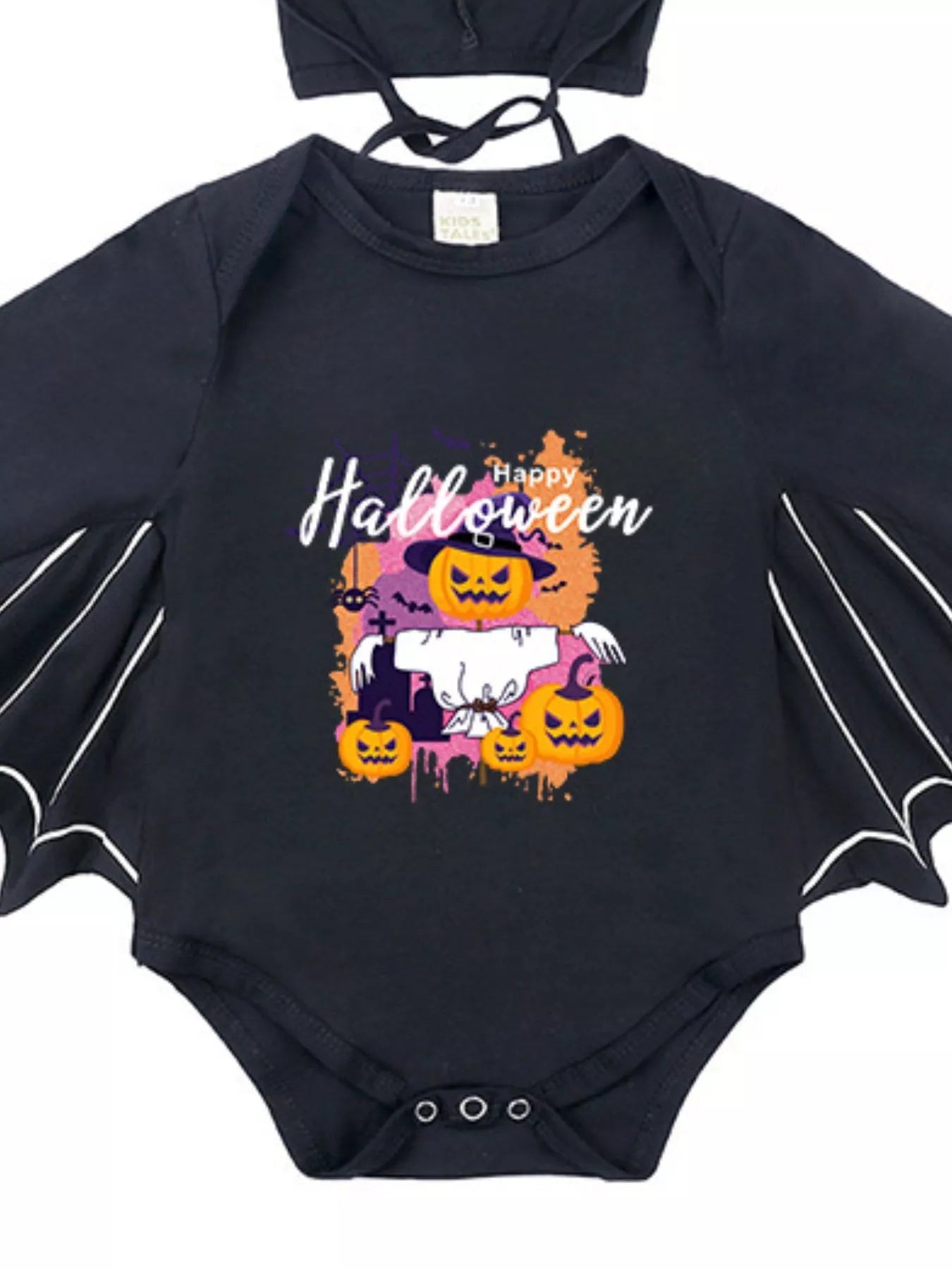 Children's Halloween Bat Bodysuit & Hat Costume Set 