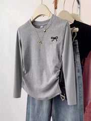 Bow Long Sleeve T-Shirt 