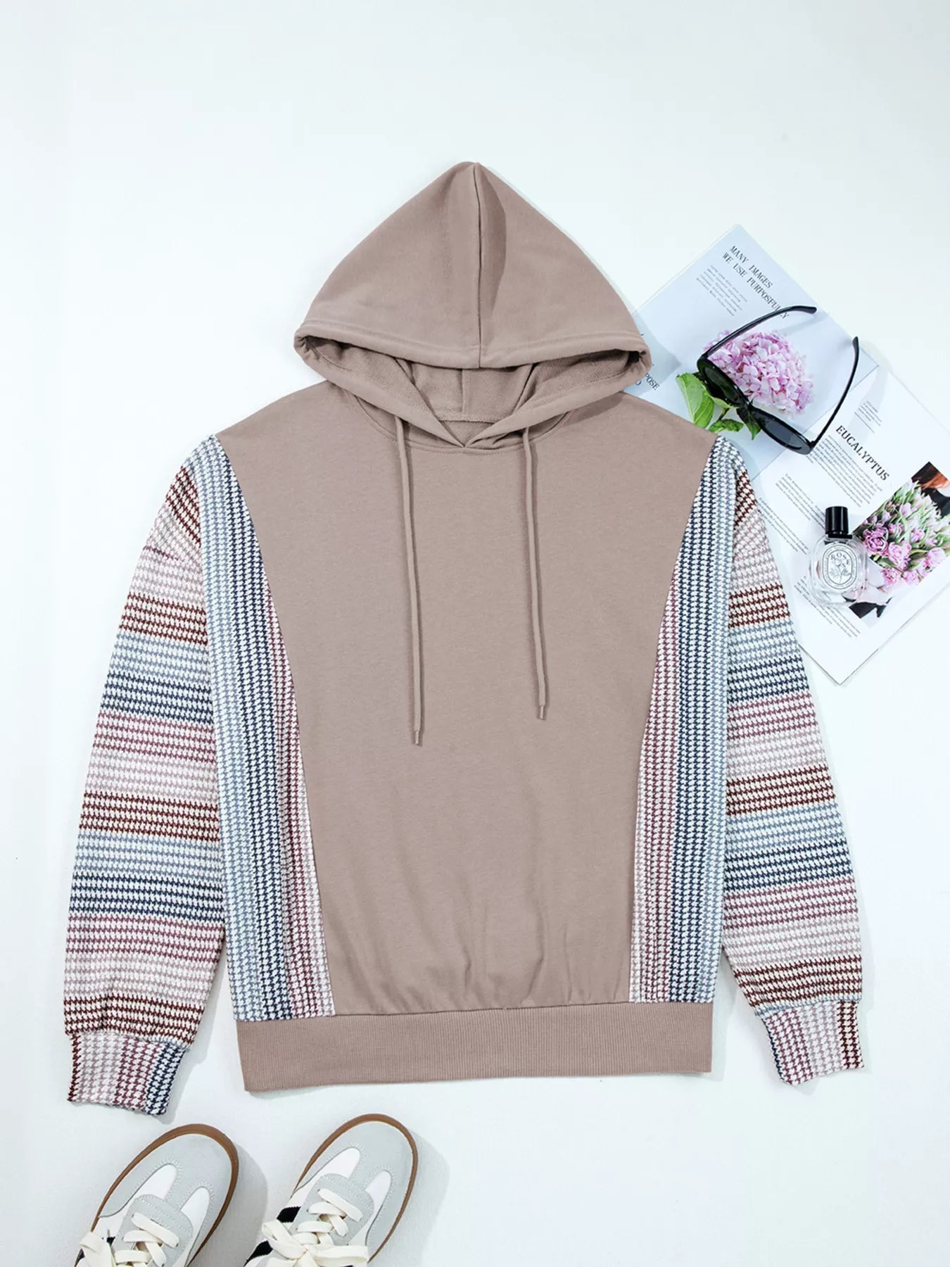 Colorblock Patchwork Baggy Hoodie 