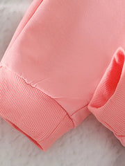 Children's Heart Round Neck Top and Pants Set 