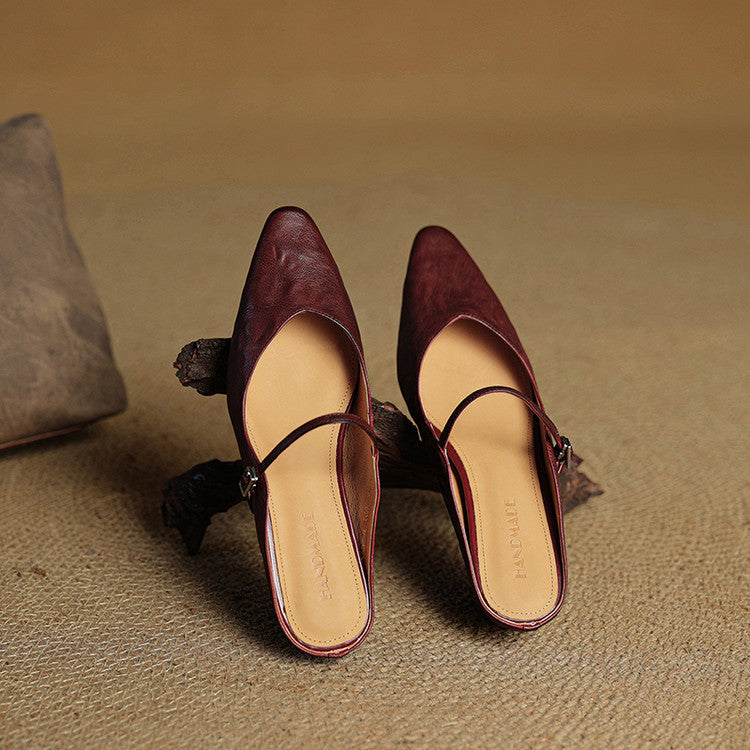 Bella Women's Mules | Genuine Leather, Comfortable Design 