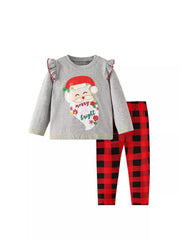 Children's Christmas Santa Long Sleeve Pajama Set 