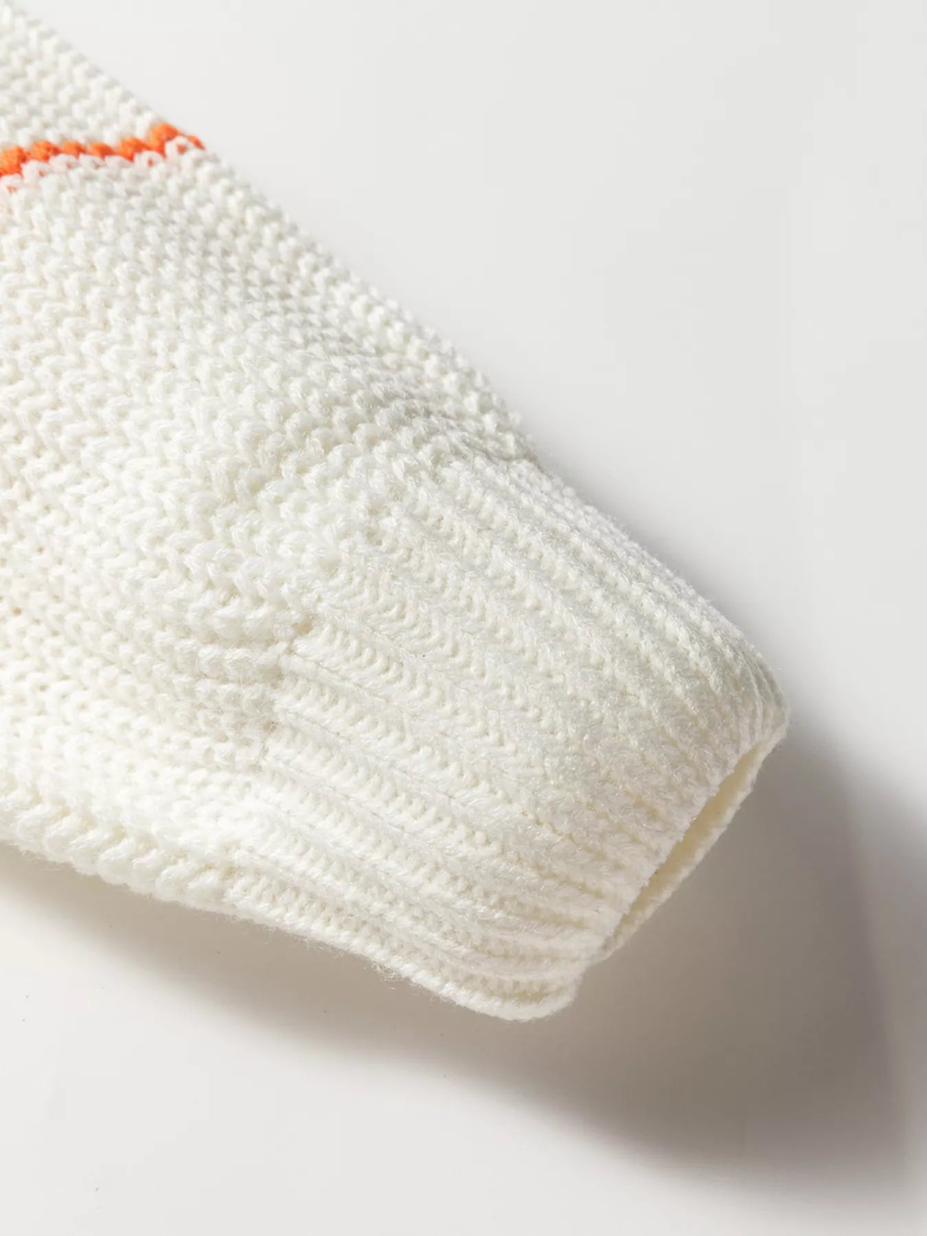 Colorful Striped Detail V Neck Drop Shoulder Baggy Sweater 