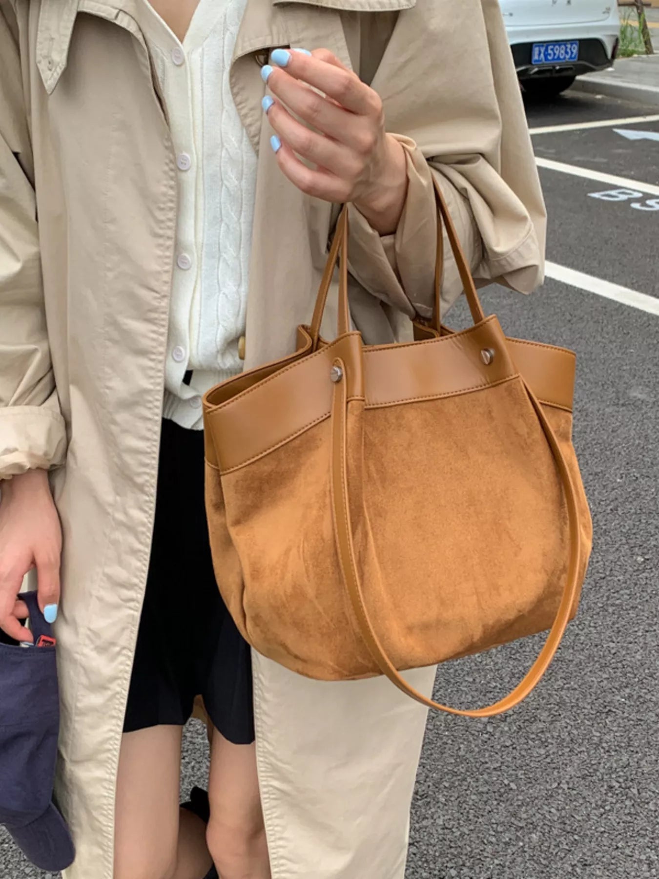 Lightweight Classic Color Tote Bag 