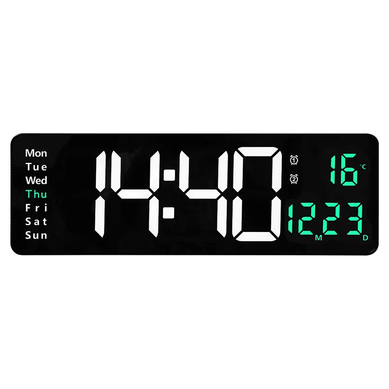 ClearTime™ LED Wall Clock - keep track of time with a modern, easy-to-read LED display! 