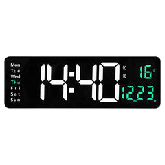 ClearTime™ LED Wall Clock - keep track of time with a modern, easy-to-read LED display! 