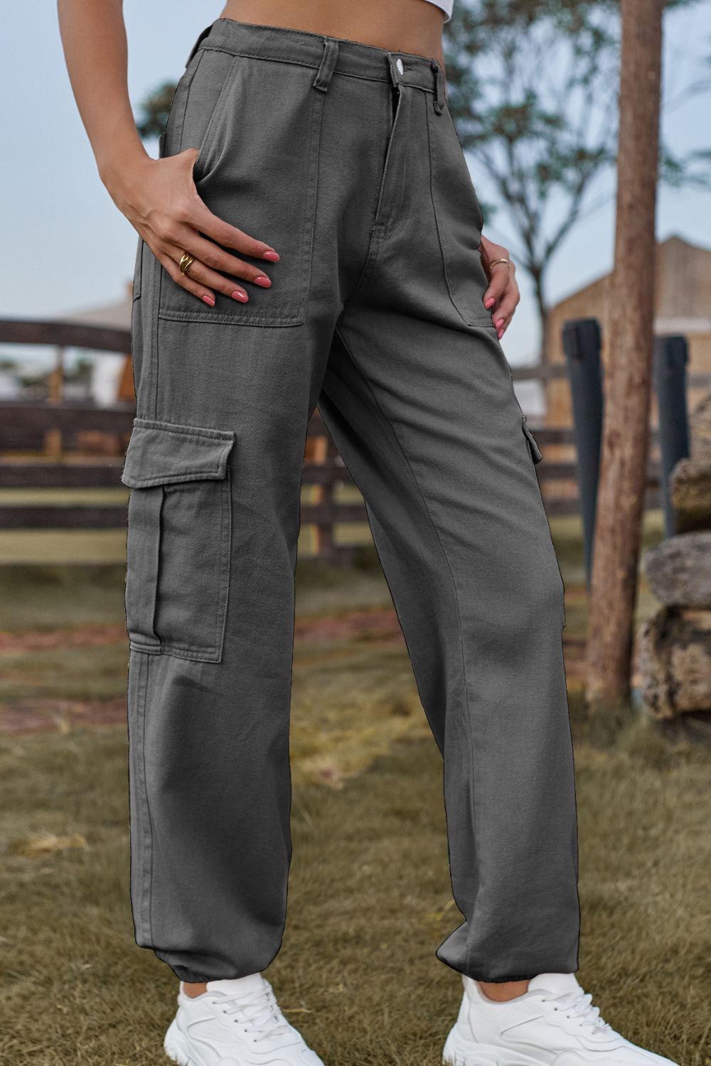 Long Jeans with Pocket 