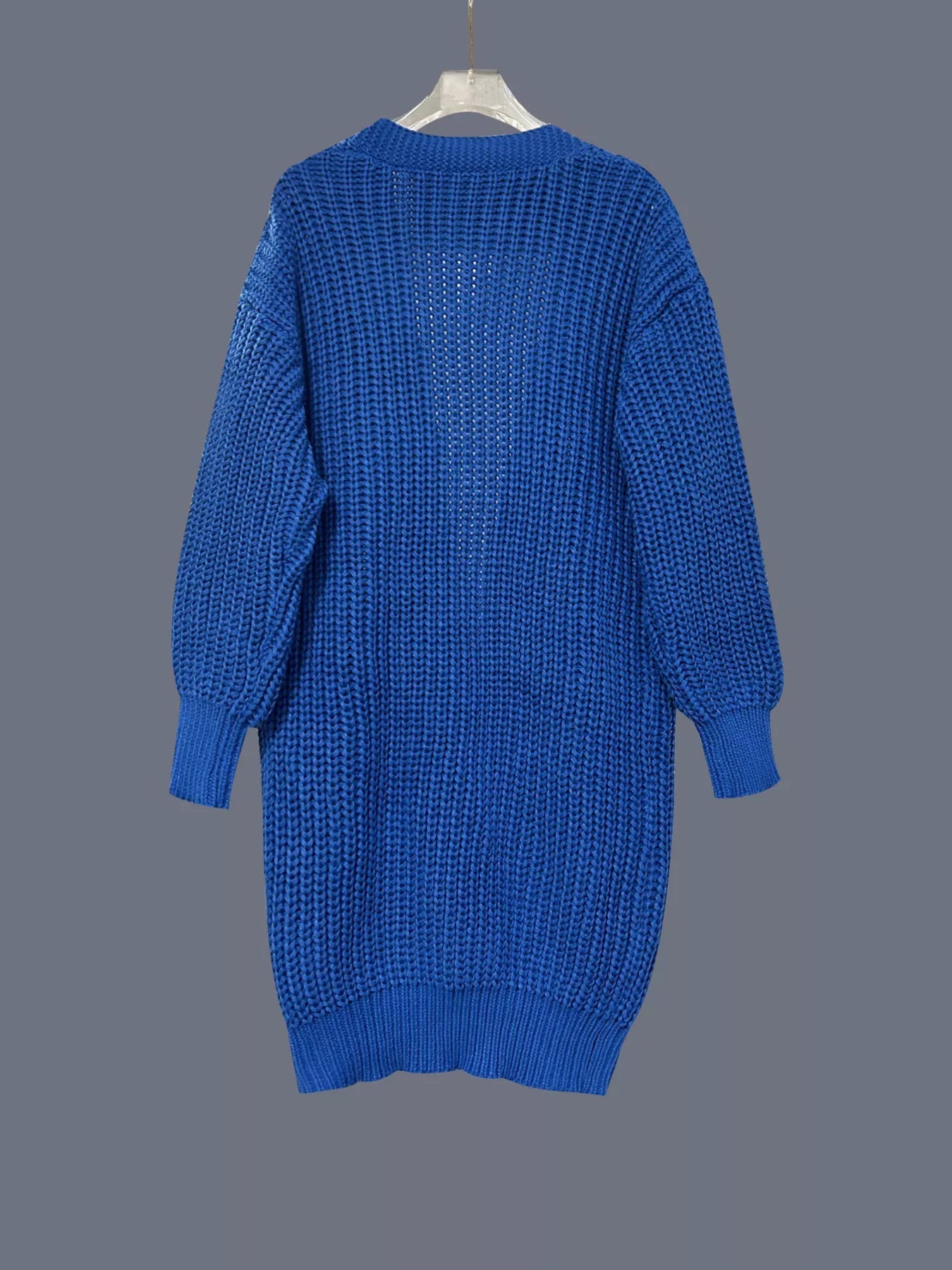 Chunky Knit Open Front Cardigan 