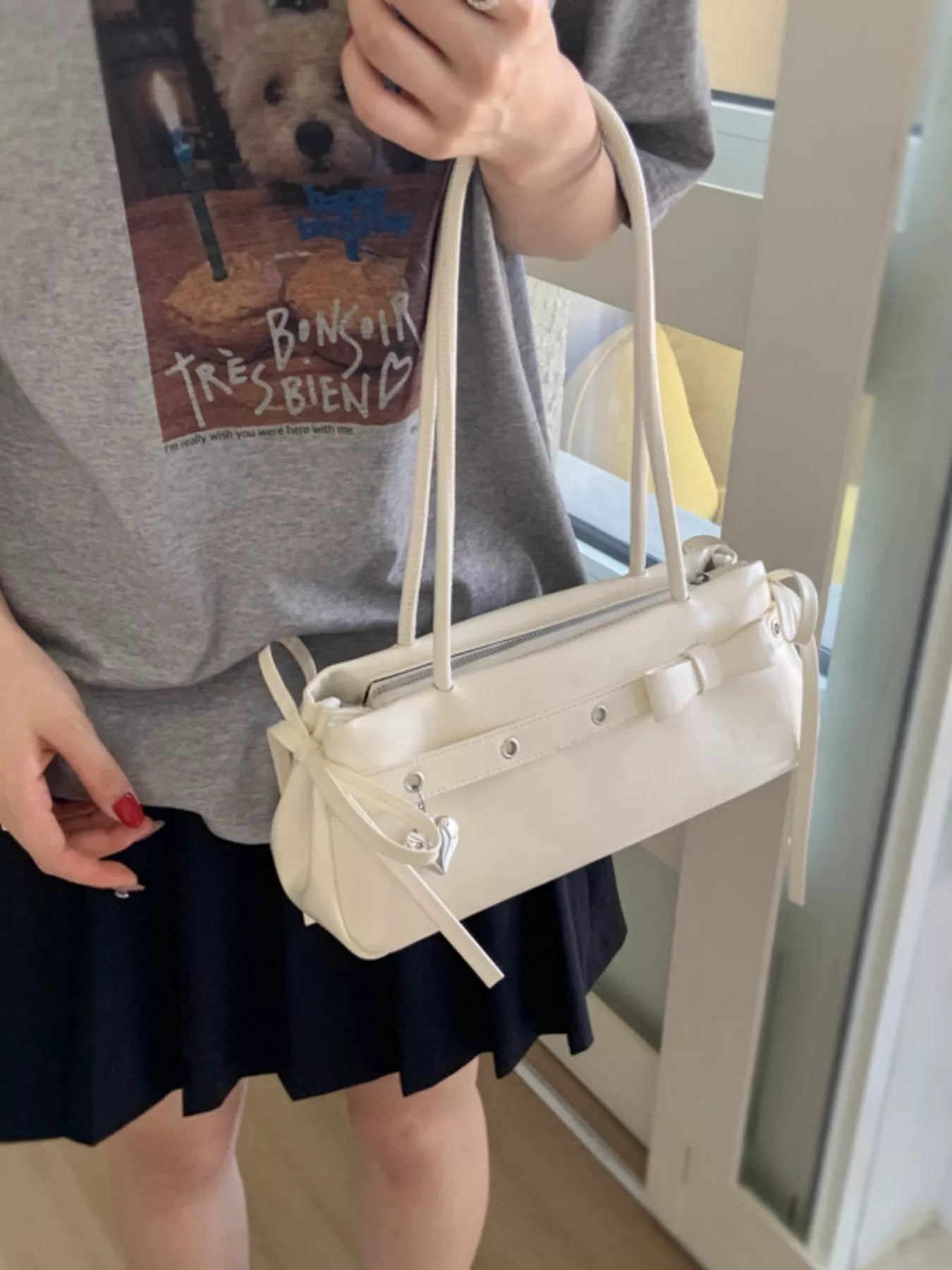 PU Leather Shoulder Bag 
