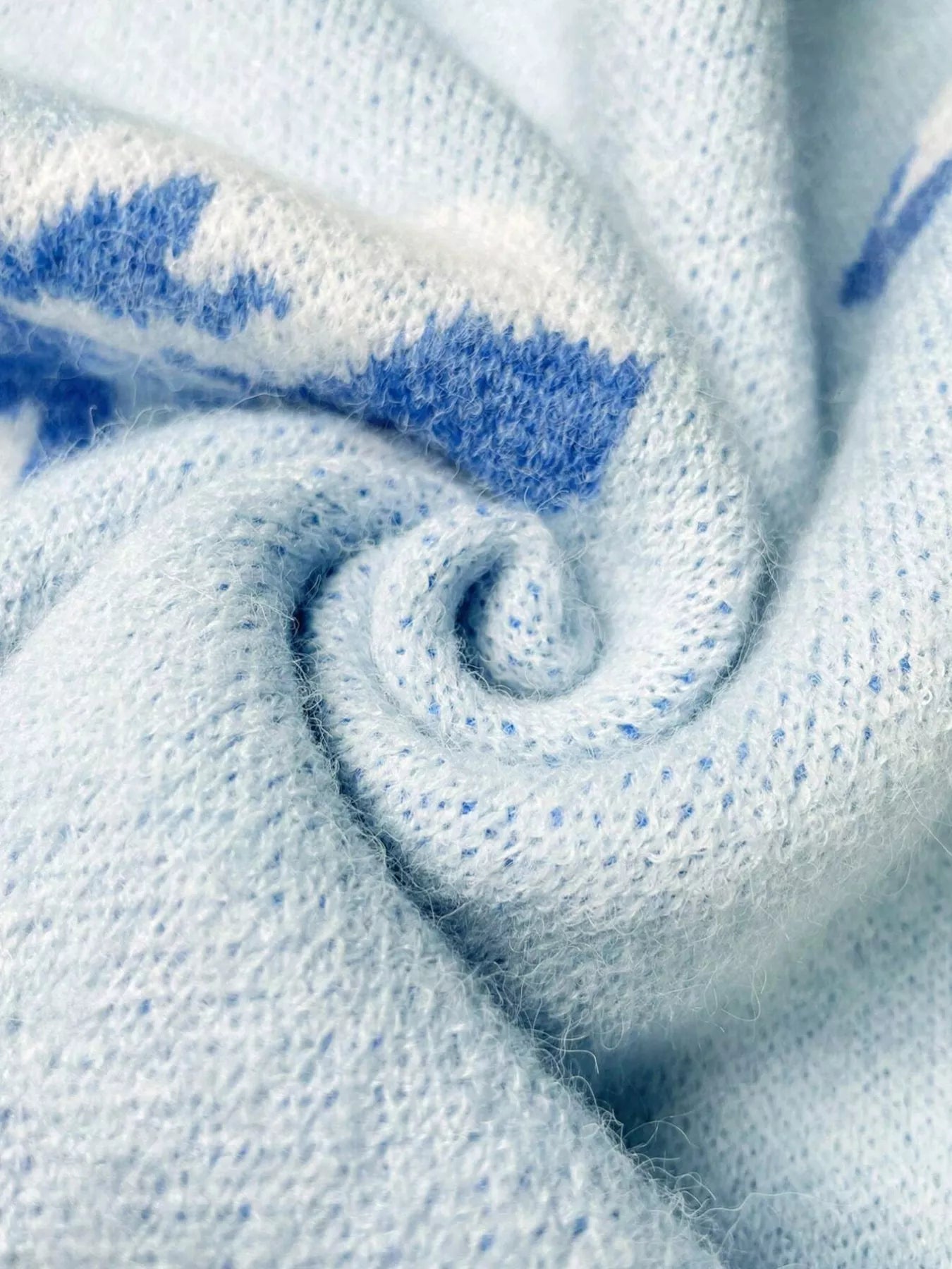 Bow Round Neck Dropped Shoulder Sweater 