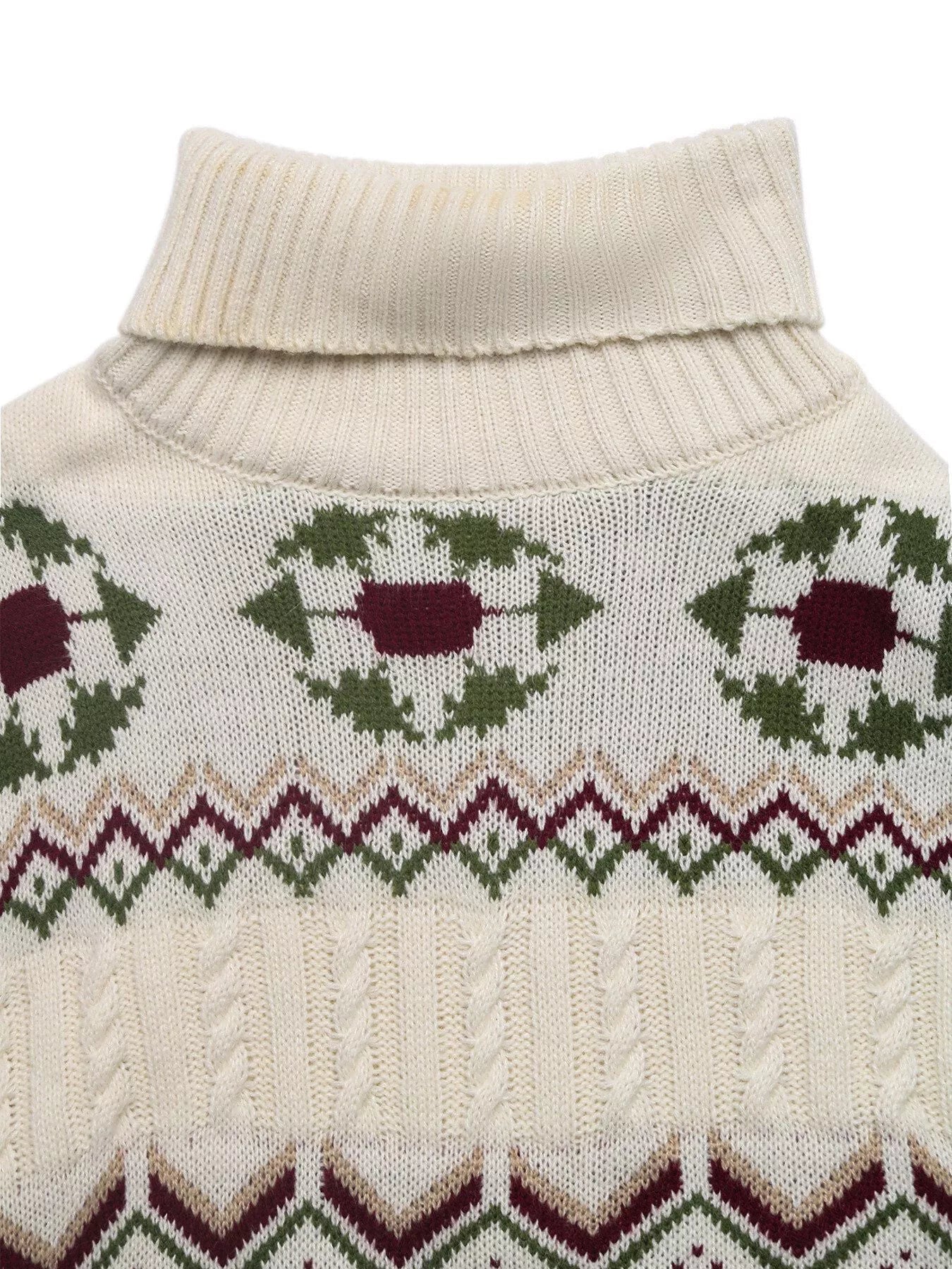 Cable Knit Turtleneck Sweater 