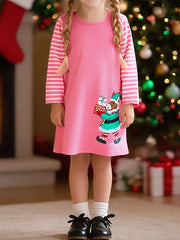 Children's Embroidered Long Sleeve Dress 